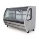 VITRINA DECATESSEN VIDRIO PANORAMICO ACERO INOXIDABLE TEM-200AI